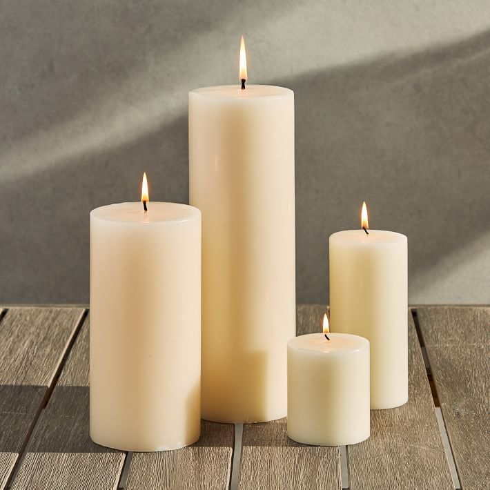 Unscented Pillar Candle