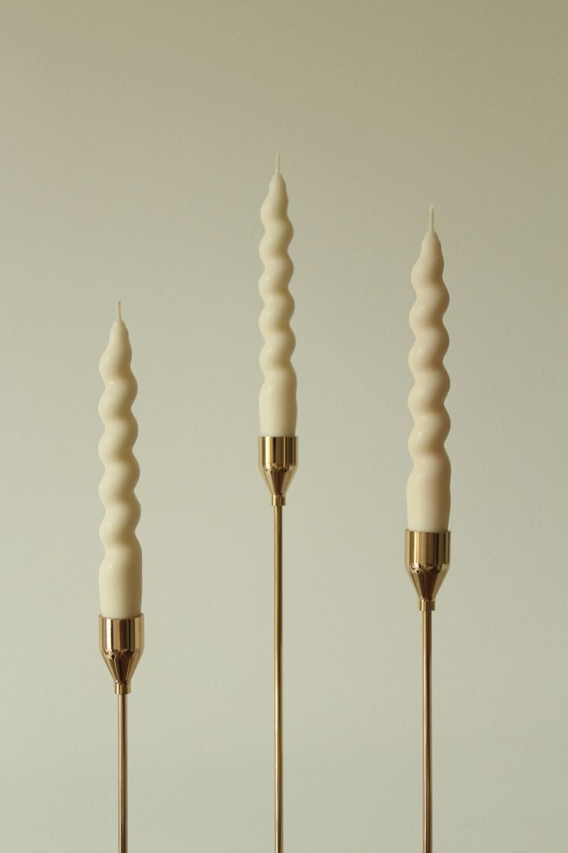 Twisted Taper Candles | Set of 3