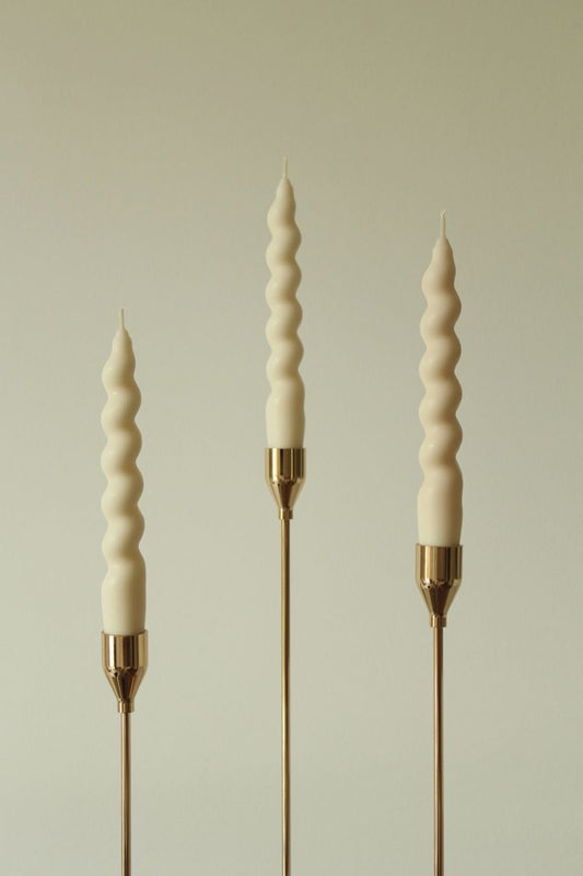 Twisted Taper Candles | Set of 3